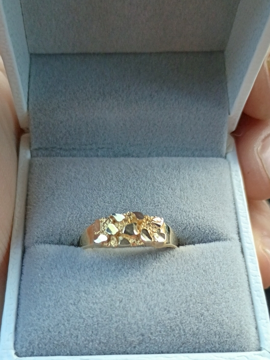 Jewelry - 10k 10kt Yellow Gold Nugget Ring Size 7 REAL GOLD